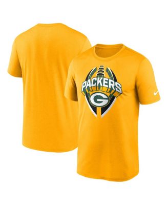 Nike - Men's Gold Green Bay Packers Legend Icon Performance T-Shirt