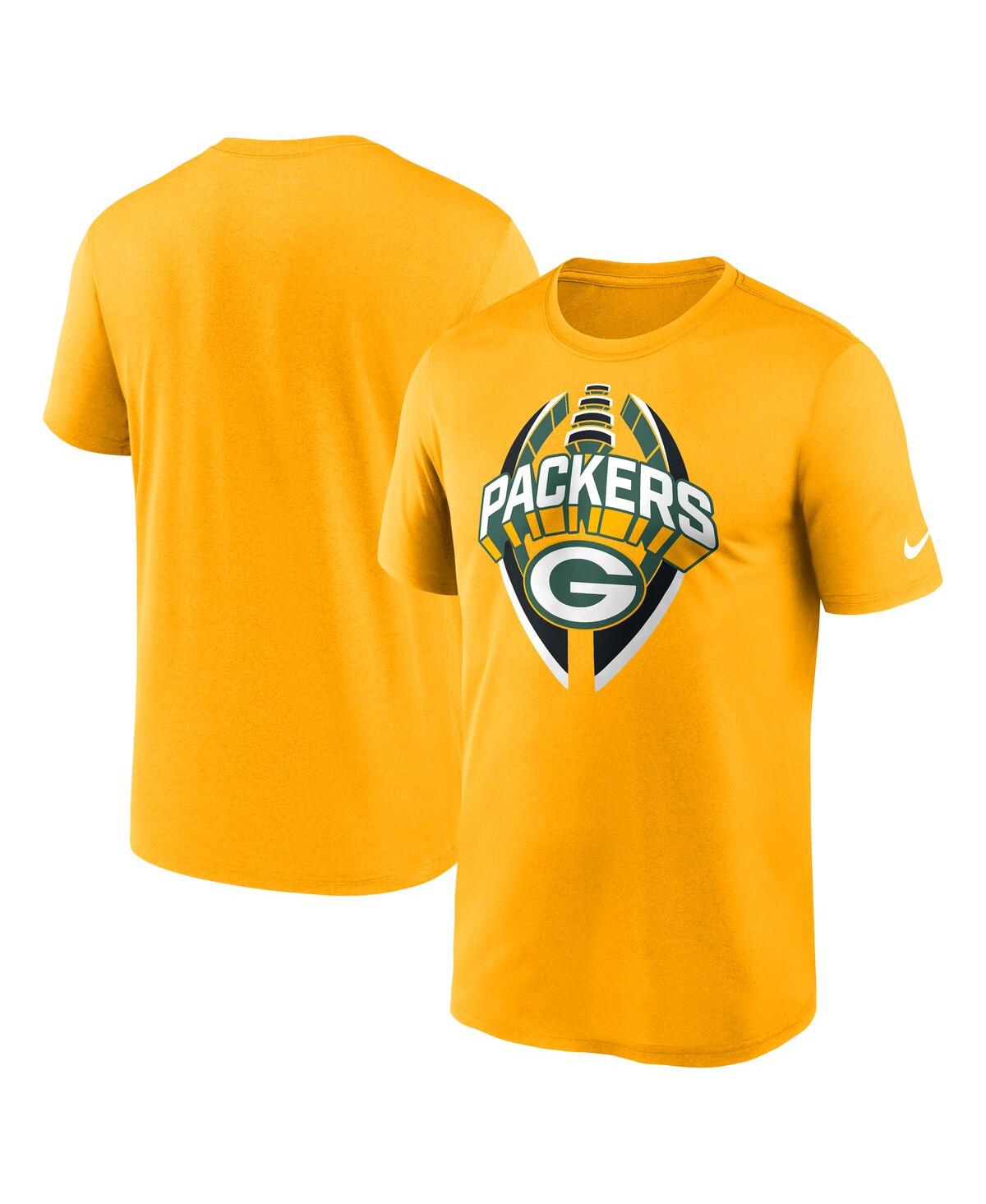 Men's Gold Green Bay Packers Legend Icon Performance T-Shirt - Gold