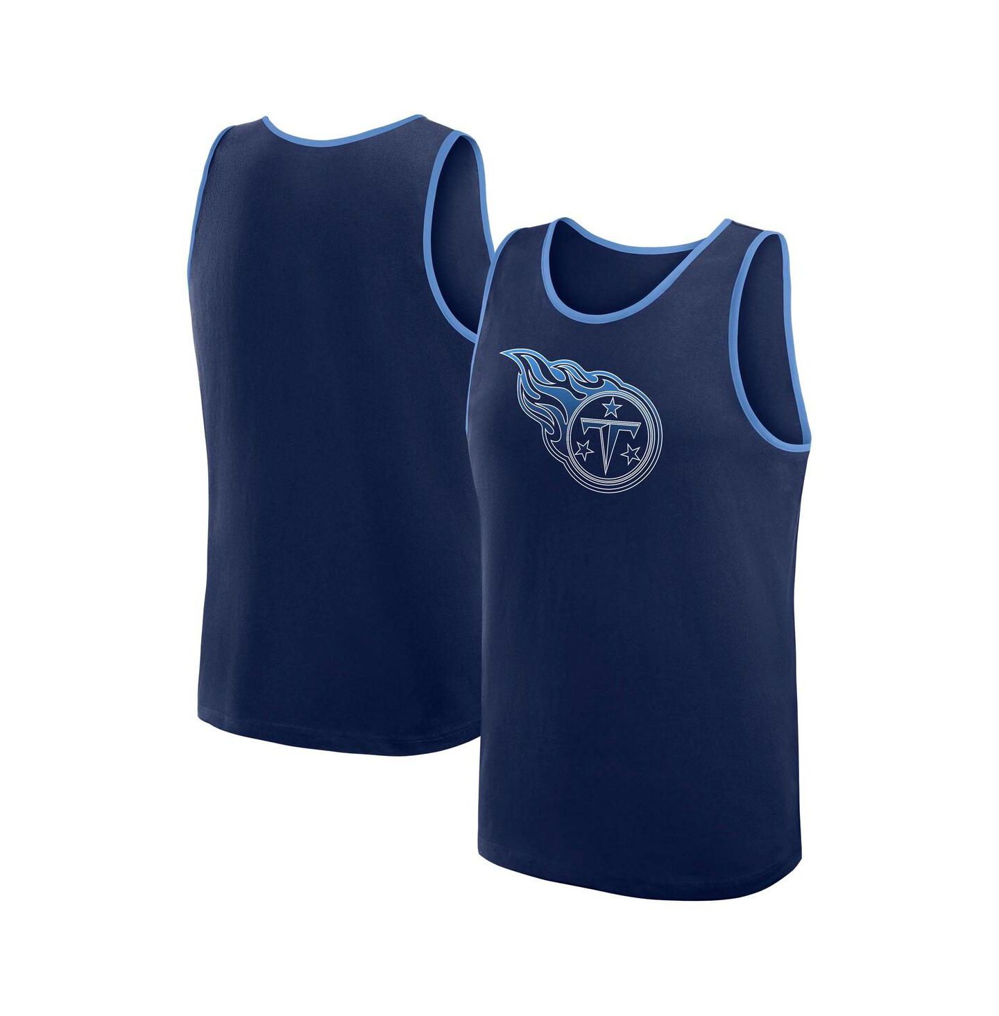 Мужской топ Logo Athletic Navy Tennessee Titans Unmatched Success — фото 1