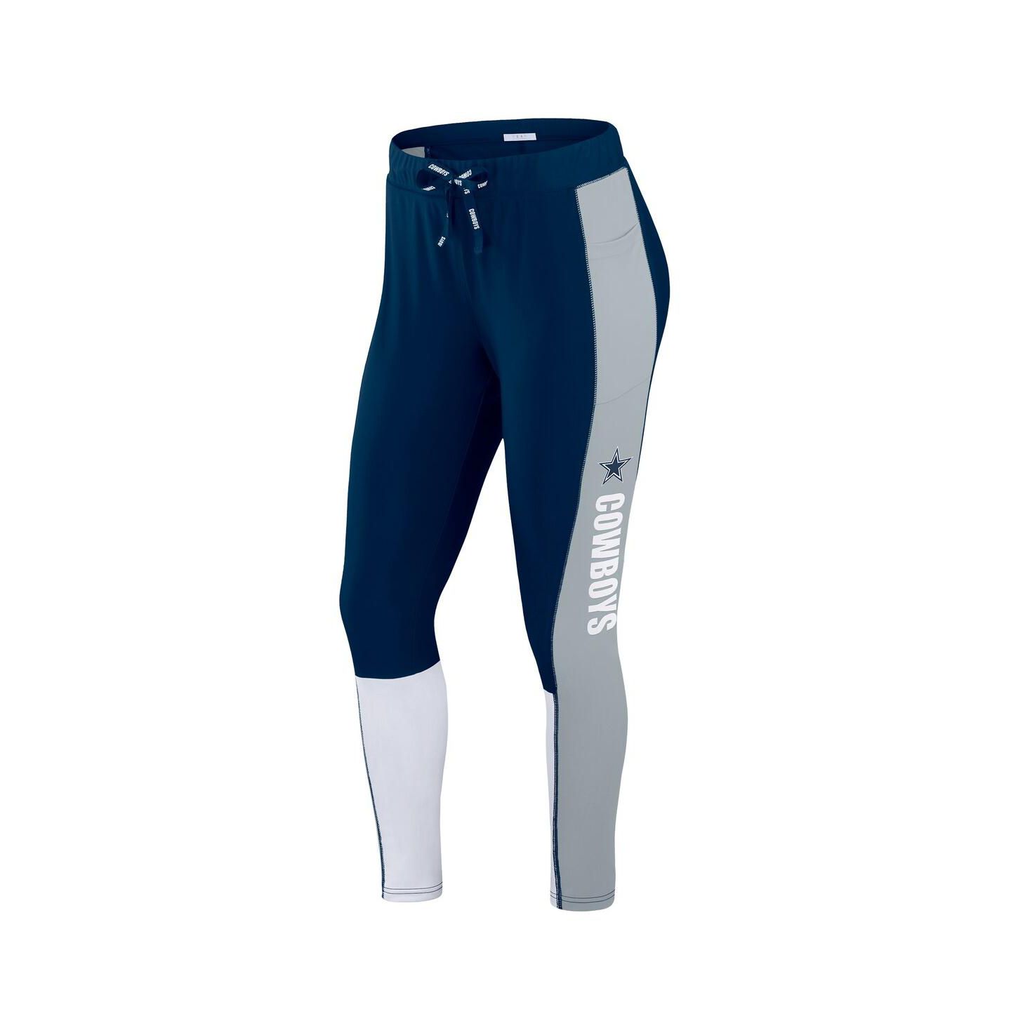 Женские леггинсы WEAR by Erin Andrews Navy Dallas Cowboys Color-Block — фото 3