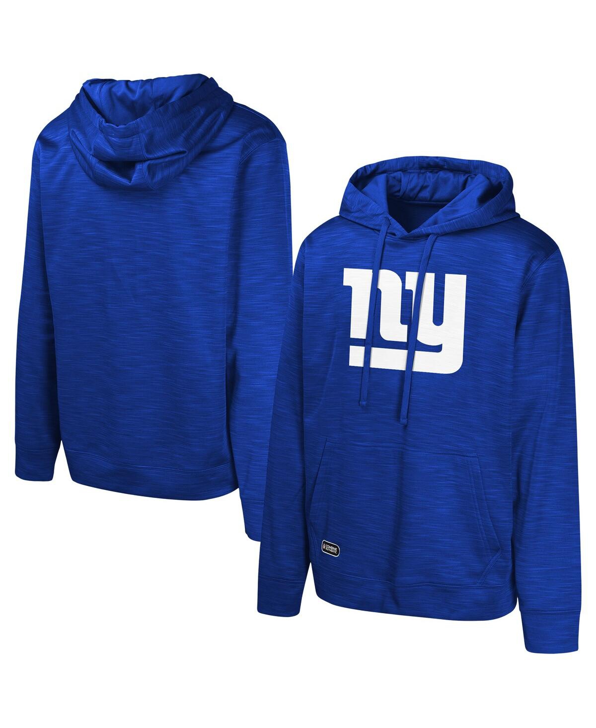 Men's Royal New York Giants Streak Fleece Pullover Hoodie - Royal