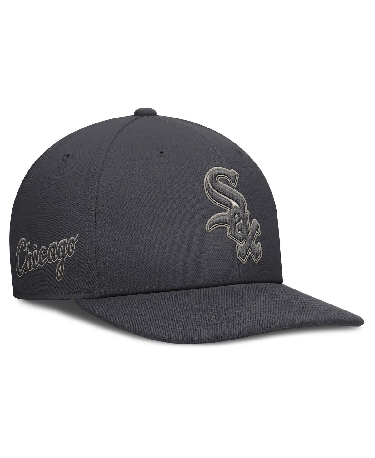 Nike Men's Anthracite Chicago White Sox Statement Pro Snapback Hat In Gray