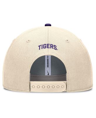 Men's Natural LSU Tigers Rise Primetime Performance Trucker Adjustable Hat