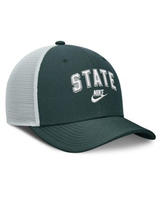 Men's Green/Gray Michigan State Spartans Legacy Arch Rise Performance Trucker Adjustable Hat