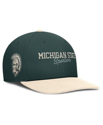 Men's Green/Cream Michigan State Spartans Pro Legacy Script Snapback Hat