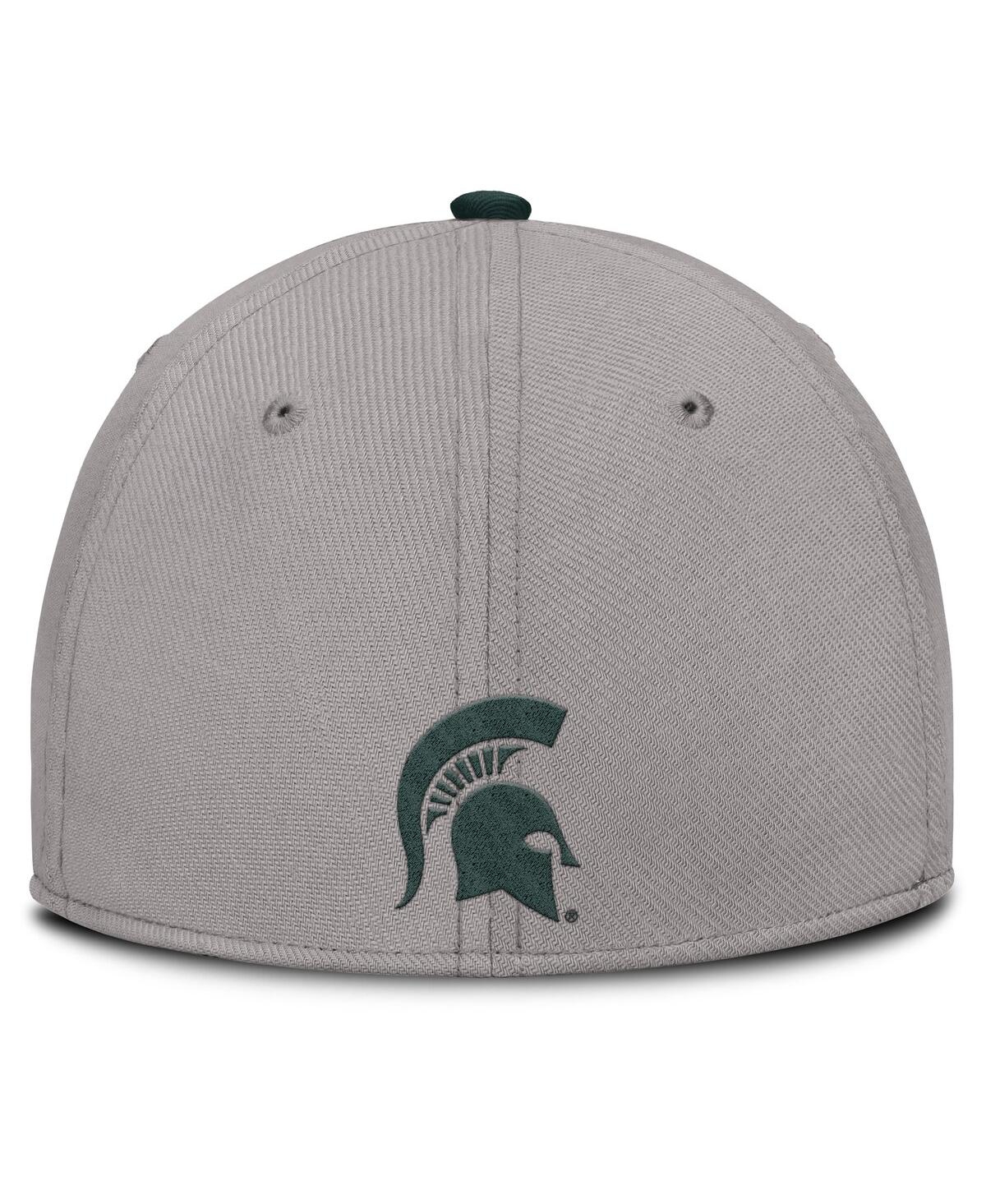 Nike Men's Gray Michigan State Spartans Rise Prep Performance Flex Hat In Gray