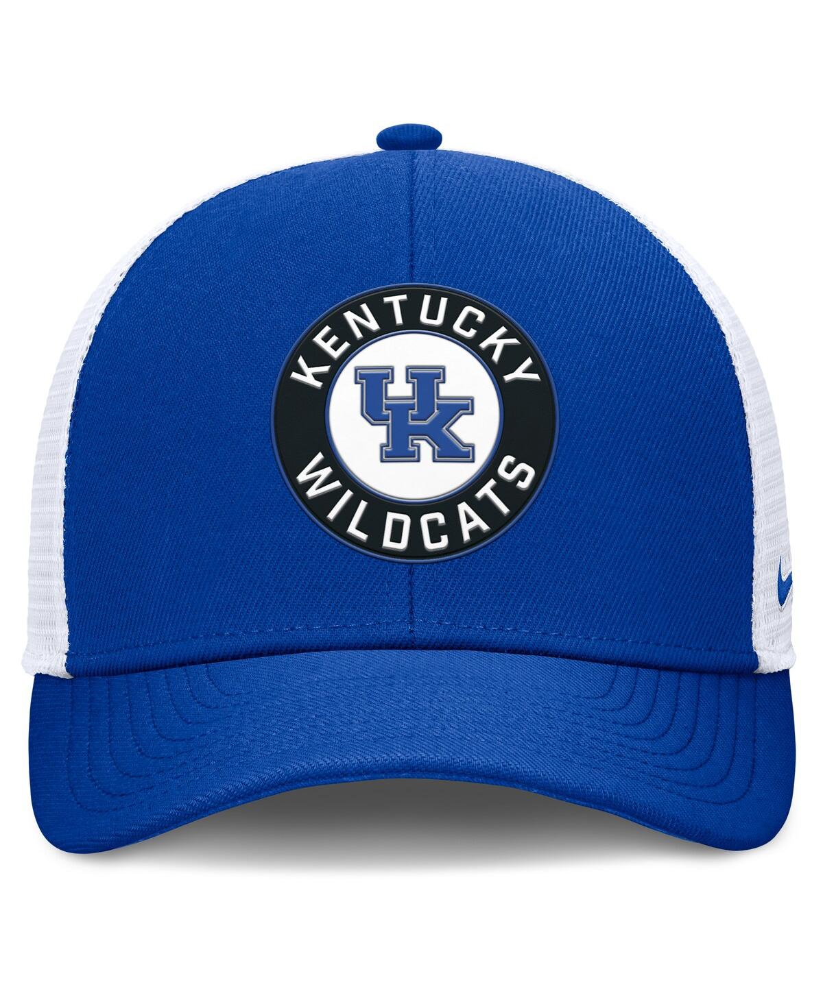 Nike Men's Royal/White Kentucky Wildcats Rise Primetime Performance Trucker Adjustable Hat