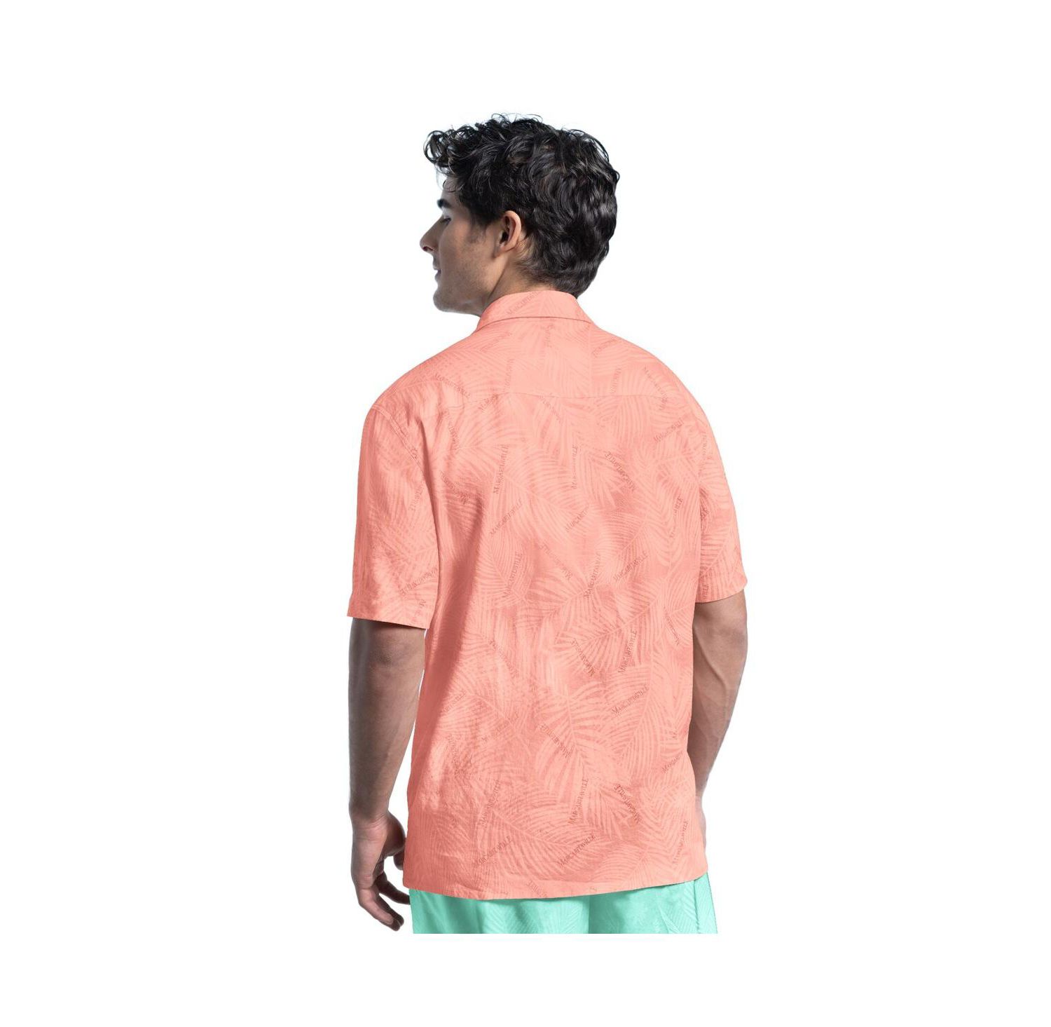 Men's Coral San Francisco Giants Linen Party Button-Up Shirt