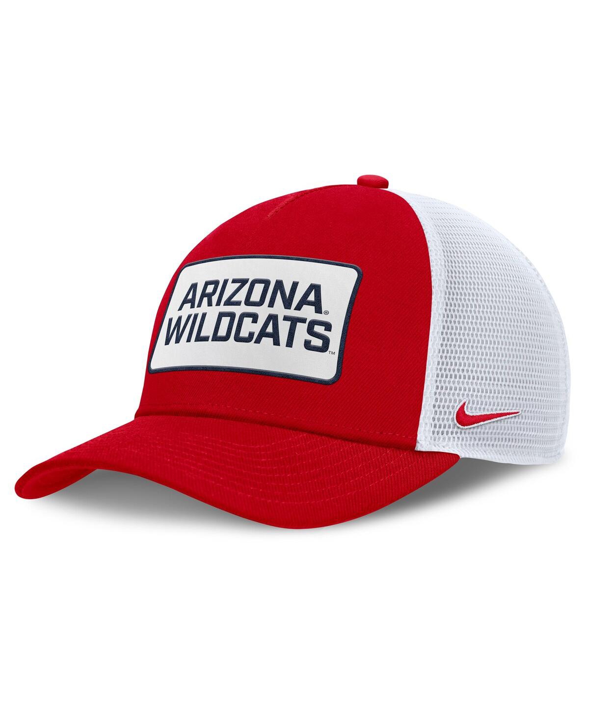 Nike Red/white Arizona Wildcats 2025 On-field Rise Patch Trucker Adjustable Hat In Red