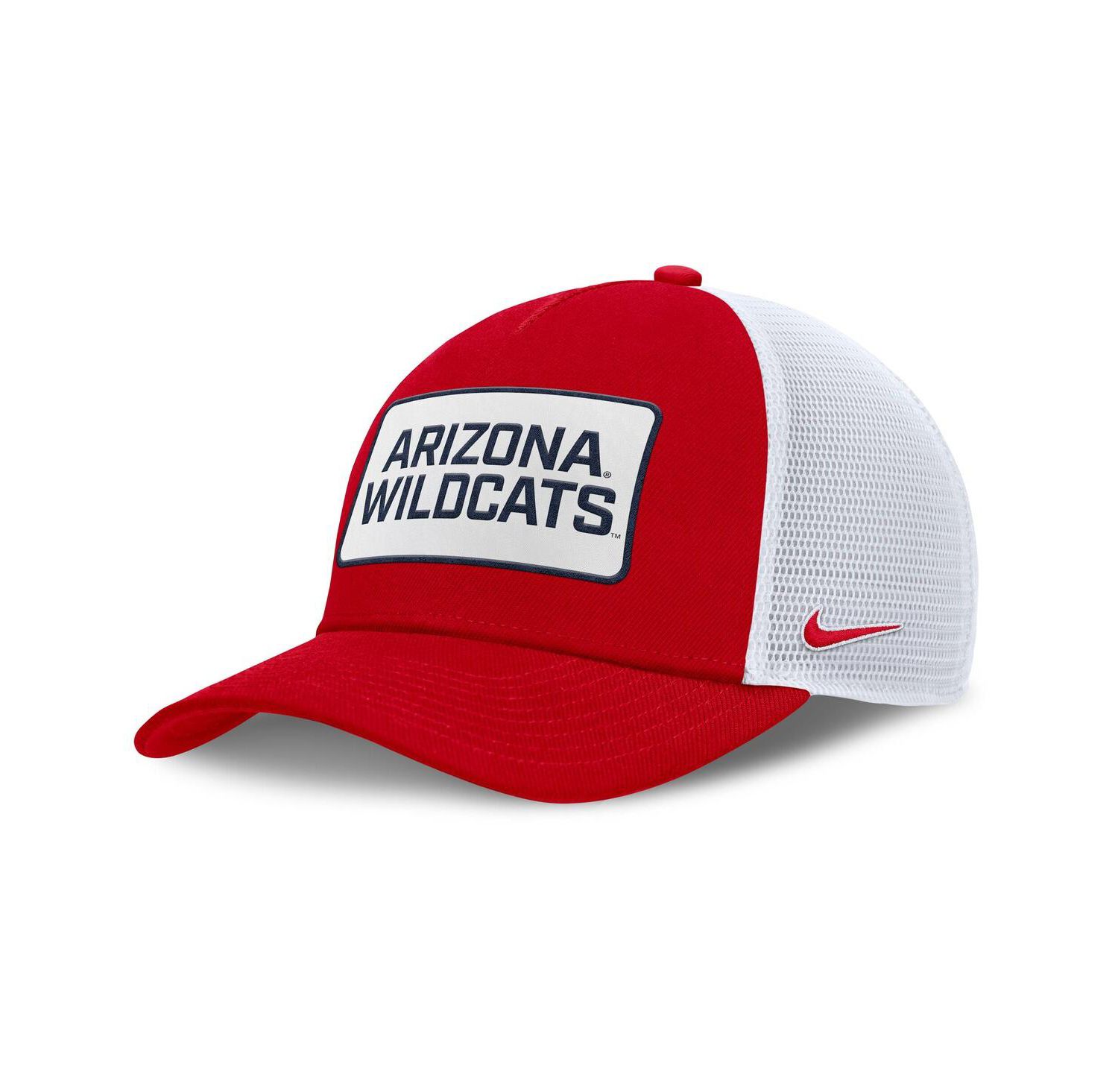 Men's Red/White Arizona Wildcats 2025 On-Field Rise Patch Trucker Adjustable Hat