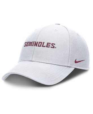 Nike - Men's White Florida State Seminoles 2025 On-Field Rise Performance Adjustable Hat
