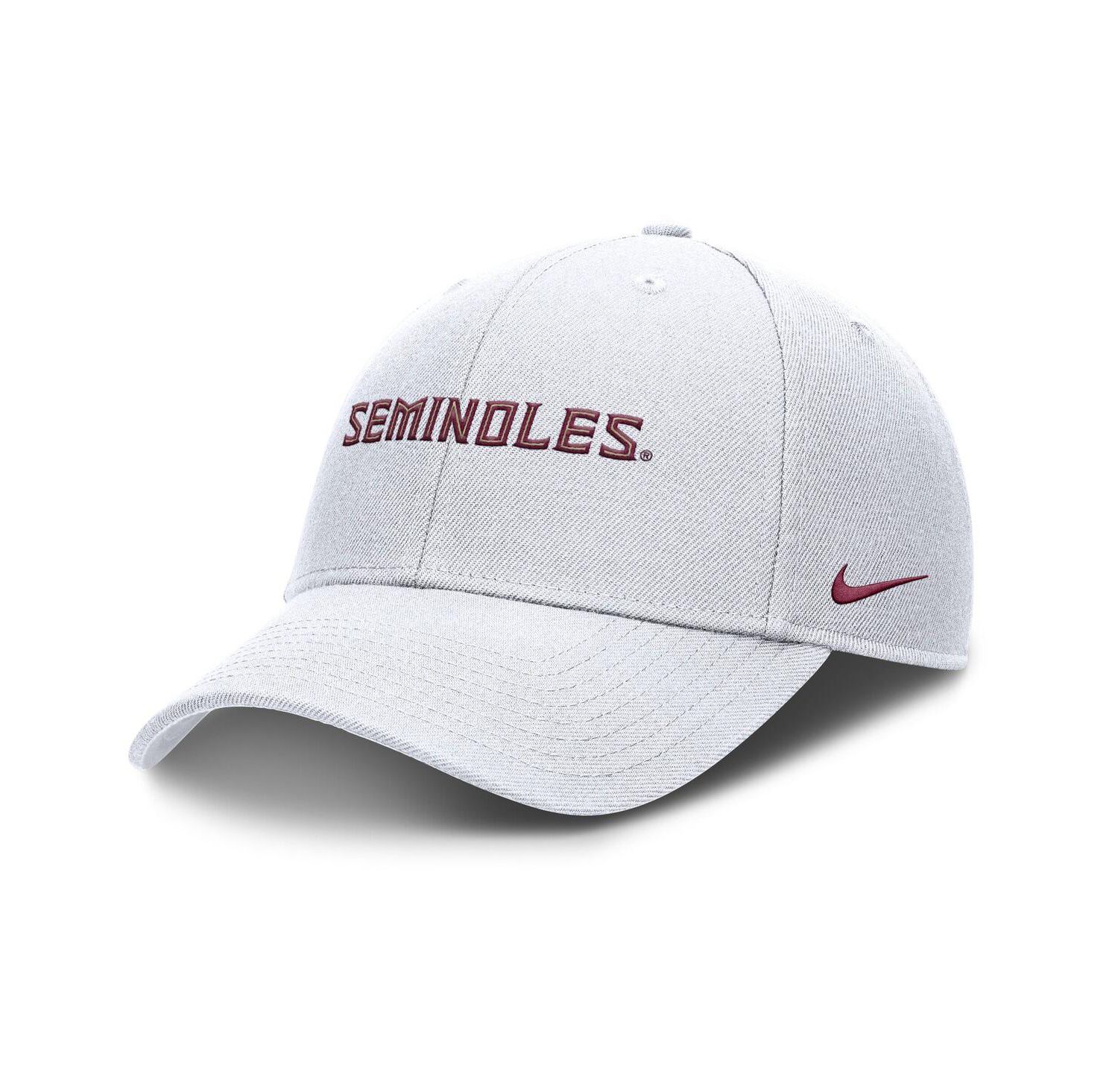 Men's White Florida State Seminoles 2025 On-Field Rise Performance Adjustable Hat