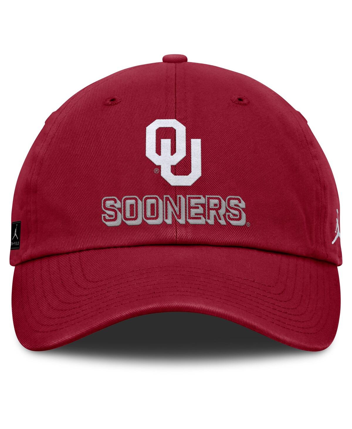 Jordan Men's Crimson Oklahoma Sooners 2025 On-field Club Adjustable Hat In Red