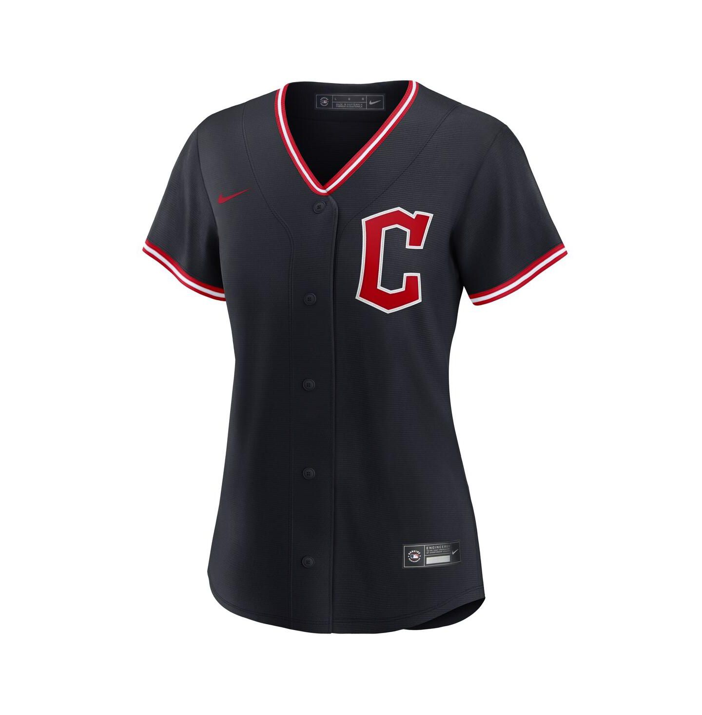 Женский топ Nike Navy Cleveland Guardians Alternate Replica Jersey — фото 2