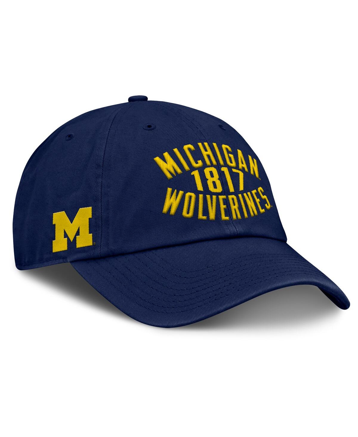 Fanatics Men's Navy Michigan Wolverines Archer Adjustable Hat In Blue