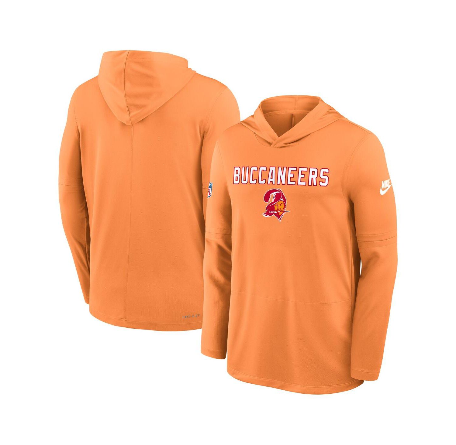 Men's Orange Tampa Bay Buccaneers Alt Pack Pass Accuracy Performance Long Sleeve Hoodie T-Shirt