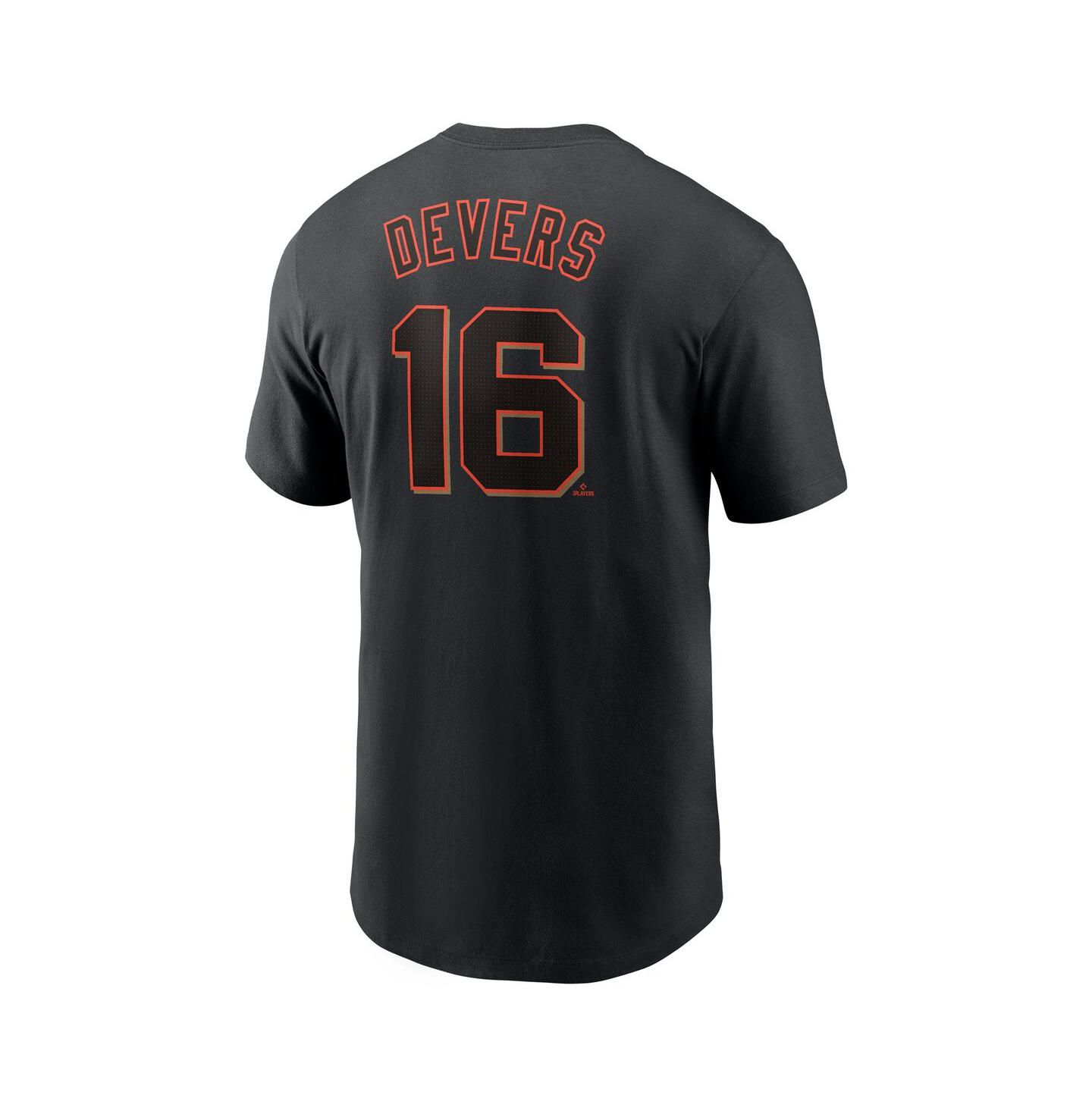 Мужская футболка Nike Rafael Devers Black San Francisco Giants Name & Number — фото 3