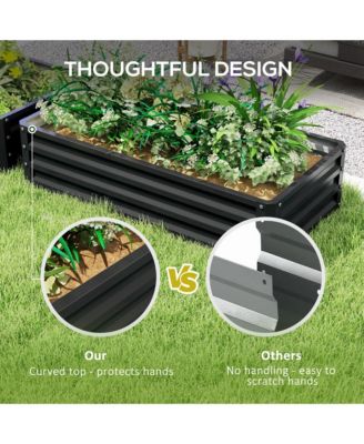 Raised Garden Bed Vegetable Planter Flower Gardening Box Patio