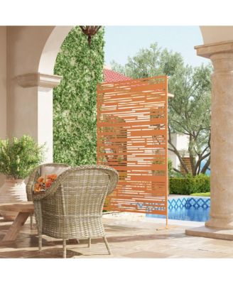 78" H x 48" W Metal Outdoor Privacy Screen,