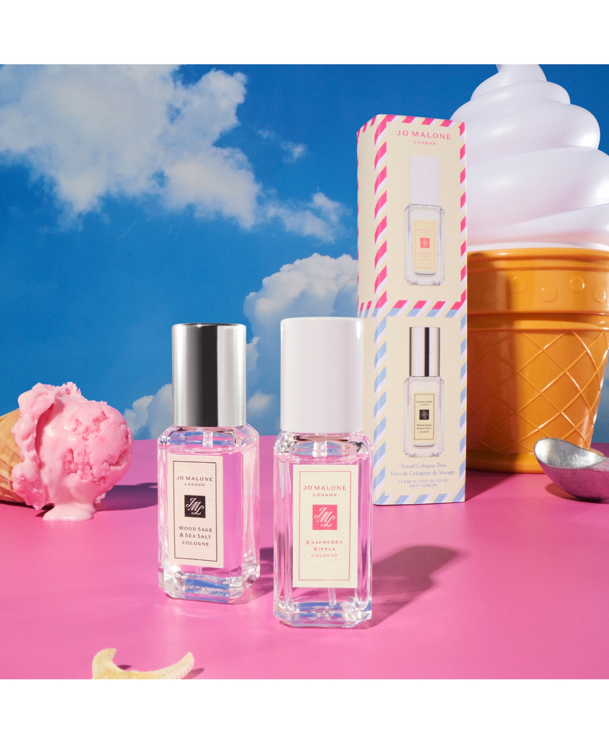 Jo Malone London 2-pc. Raspberry Ripple & Wood Sage & Sea Salt Cologne Gift Set In Transparent