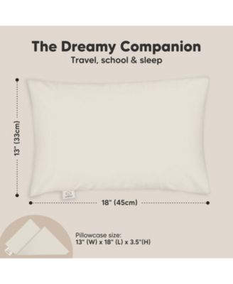 Toddler Pillow with Pillowcase, Small Pillow for Sleeping