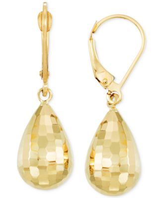 14k drop earrings