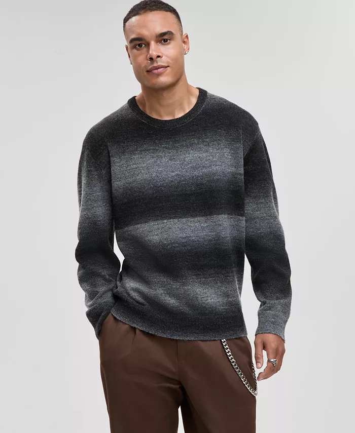 Men's Relaxed-Fit Ombr&eacute; Crewneck Sweater - thumbnail 4