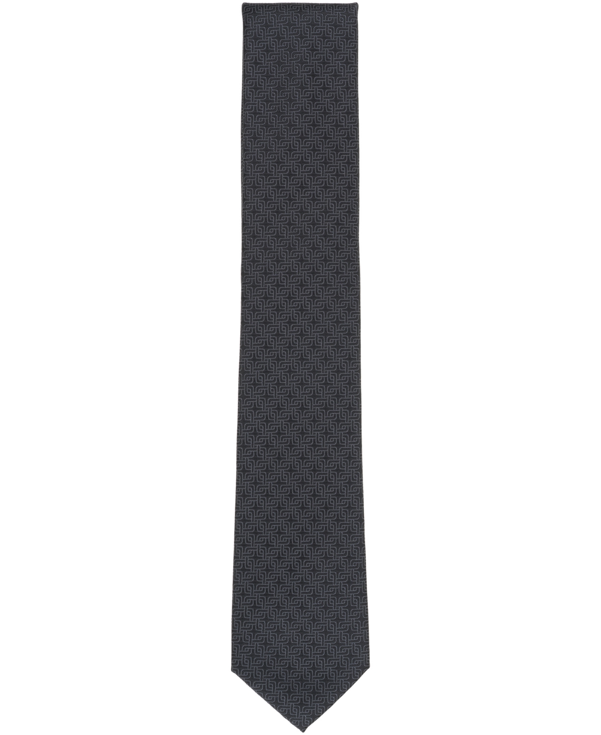 Alfani Men's Tundra Abstract Pattern Tie, Macy's Exclusive In Black