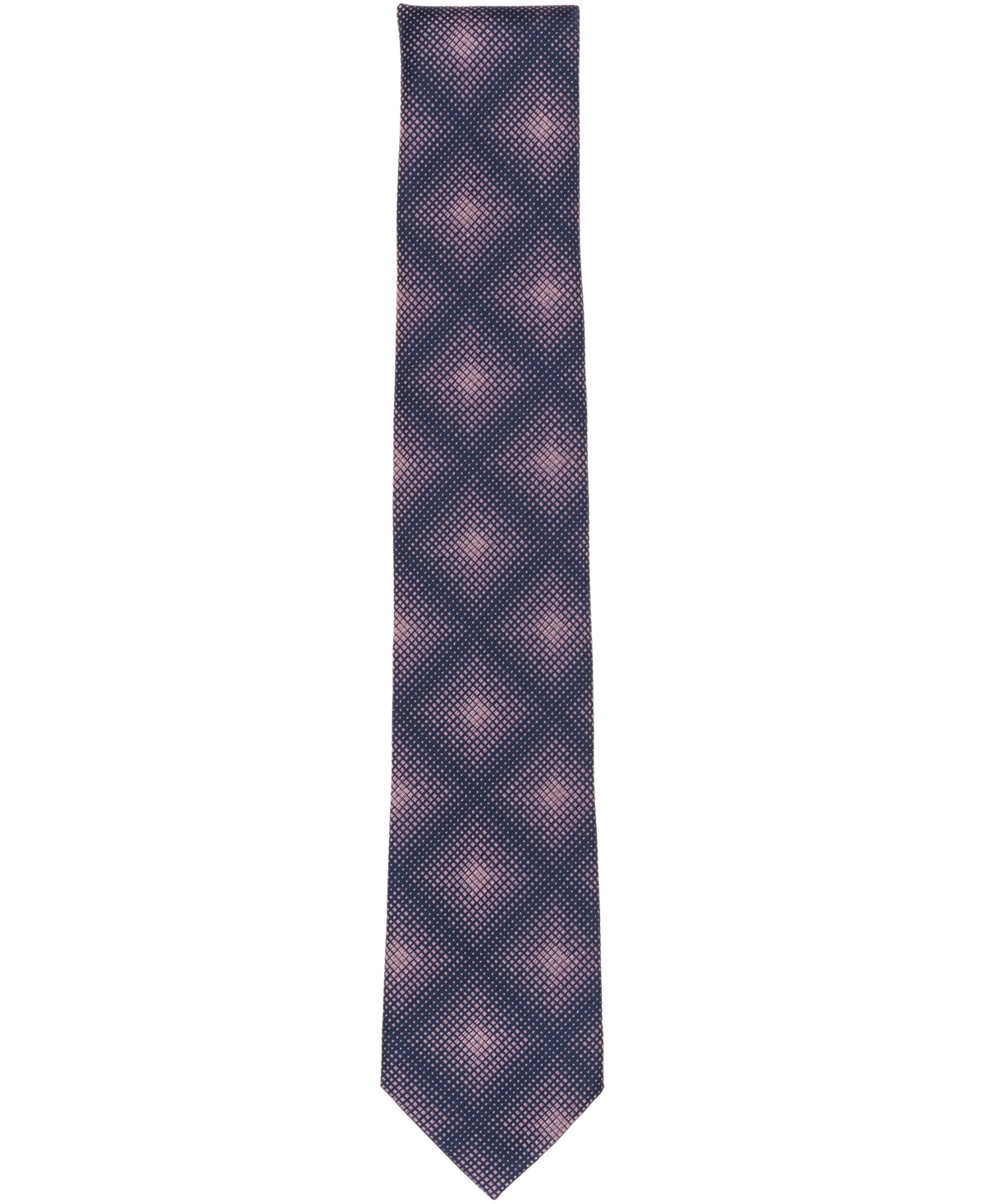 Alfani Men's Horizon Abstract Pattern Tie, Macy's Exclusive In Pink