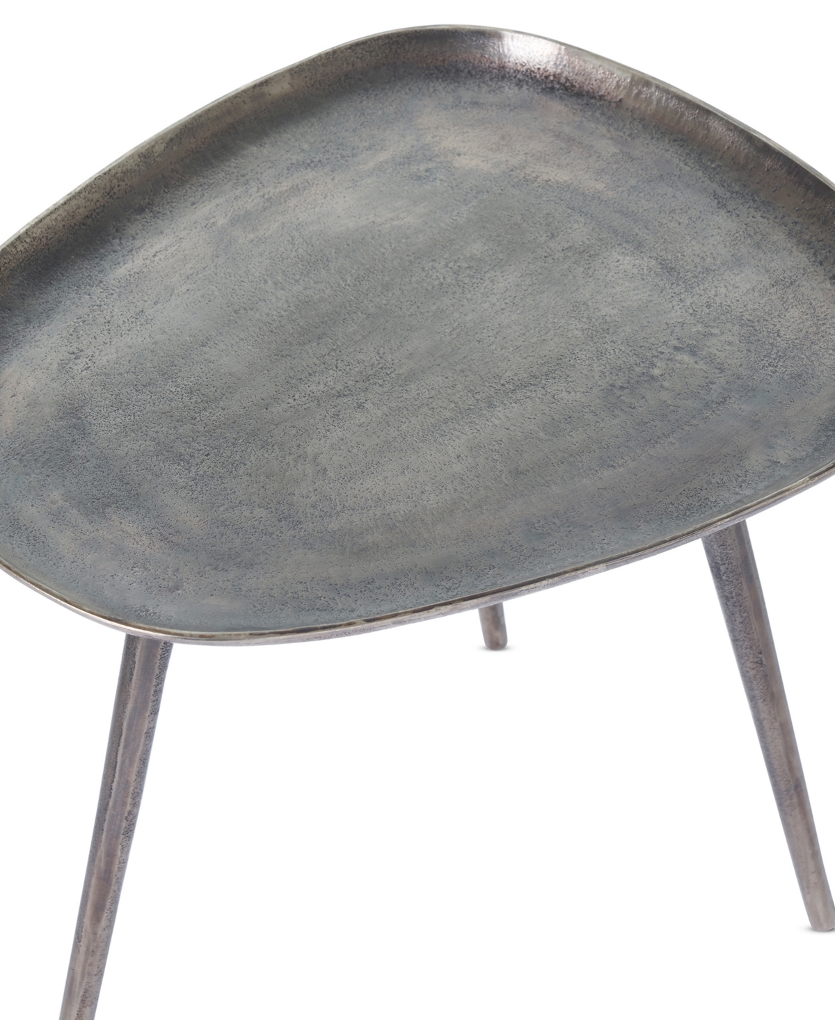 Convenience Concepts 19" Bali Metal End Table In Silver