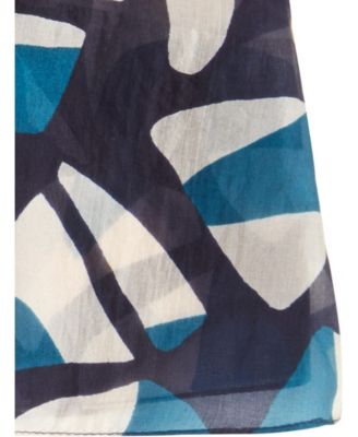 Silk Modern Graphic Scarf