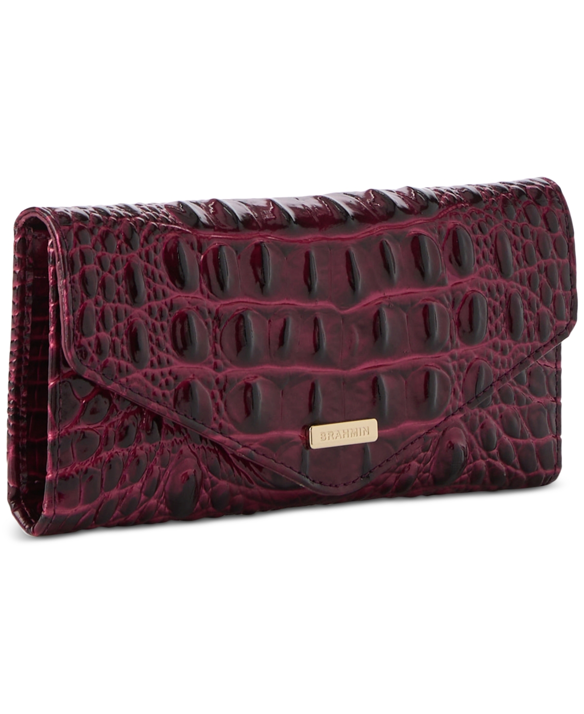 Brahmin Veronica Croc Embossed Leather Wallet