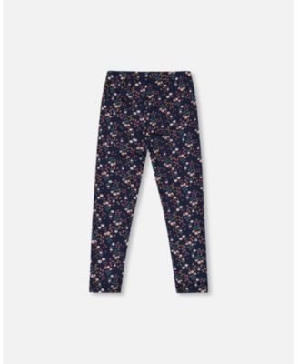 Toddler Girls Jersey Leggings Navy Floral - Toddler|Child