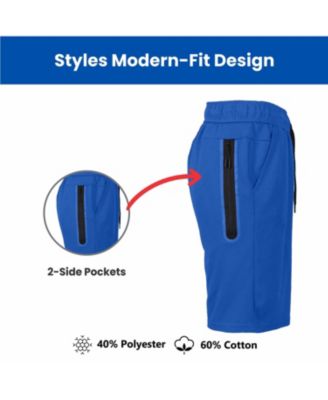 Women's Loose Fit Tech Fleece Performance Shorts With Heat Seal Zipper Pocket