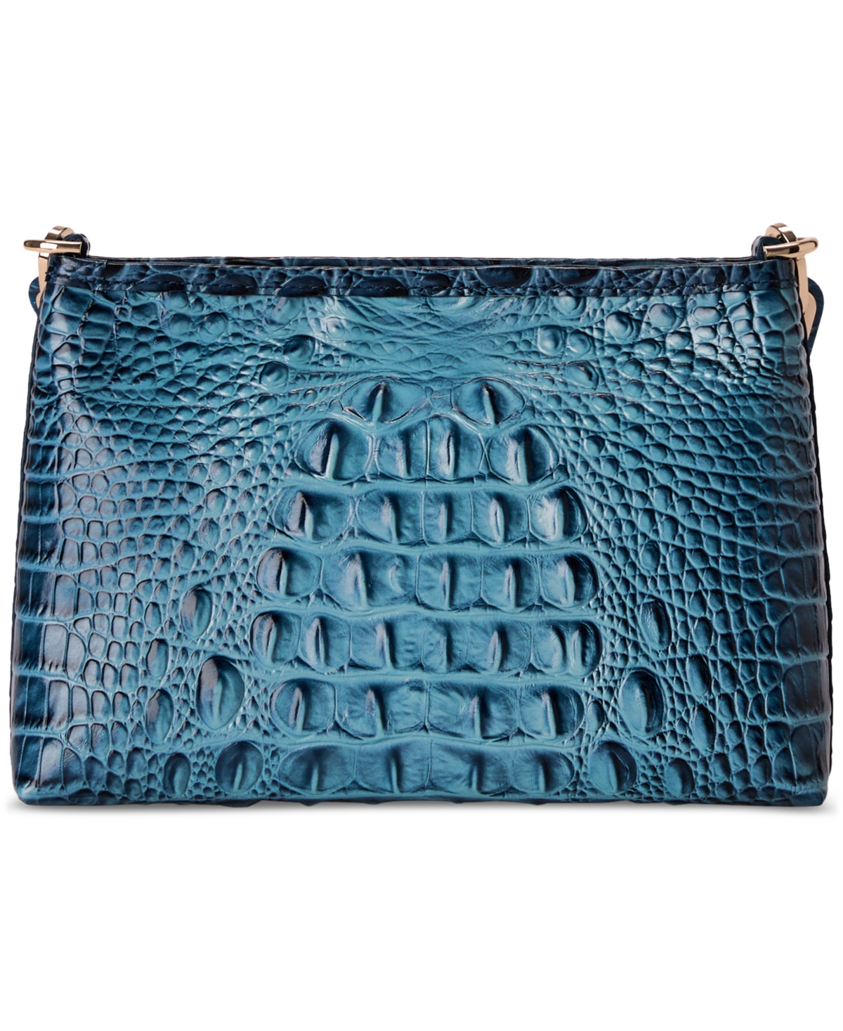 Brahmin Mod Small Leather Chain Shoulder Bag In Blue
