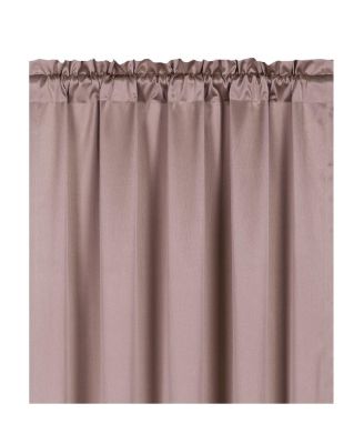 Ultra Lux Faux Silk Regency Crinkle Rod Pocket Semi Sheer Single Curtain Panel - 52 in. W x 84 in. L