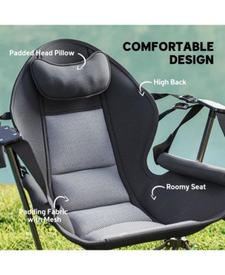 Hammock Camping Chair Set of 2 with Adjustable Back,
