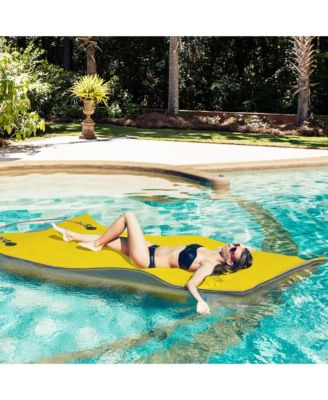 9' x 6' Lily Pad Floating Mat, Floating Water Pad for Lake,