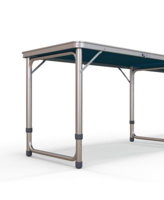 8' Folding Camping Table with Adjustable Legs, and