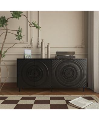  Wood Sideboard Buffet Storage Cabinet