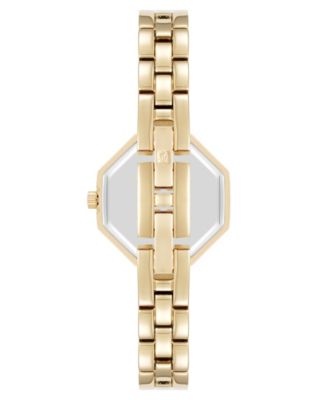 Women's Quartz Unique Octagonal Gold-Tone Metal Alloy Watch, 26mm