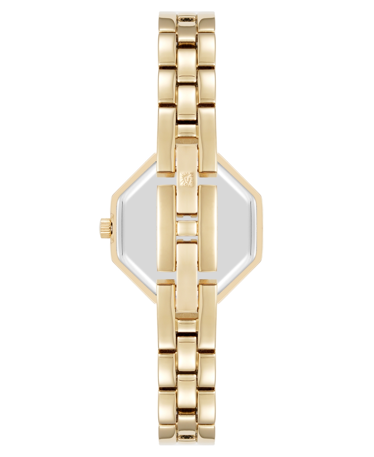 Anne Klein Women's Quartz Unique Octagonal Gold-tone Metal Alloy Watch, 26mm In Gold