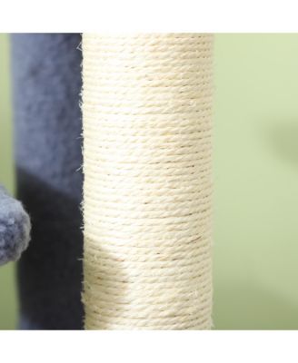 4 Levels Cat Steps with Scratching Posts for High Bed, Sofa,