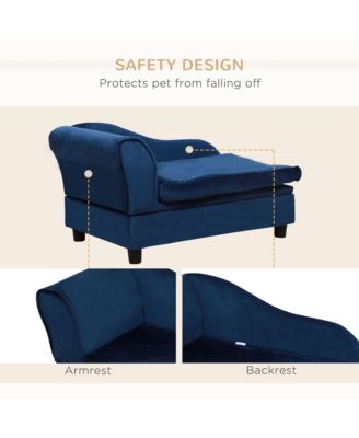 Luxury Small Dog Bed Couch W/ Storage, Little Dog Sofa