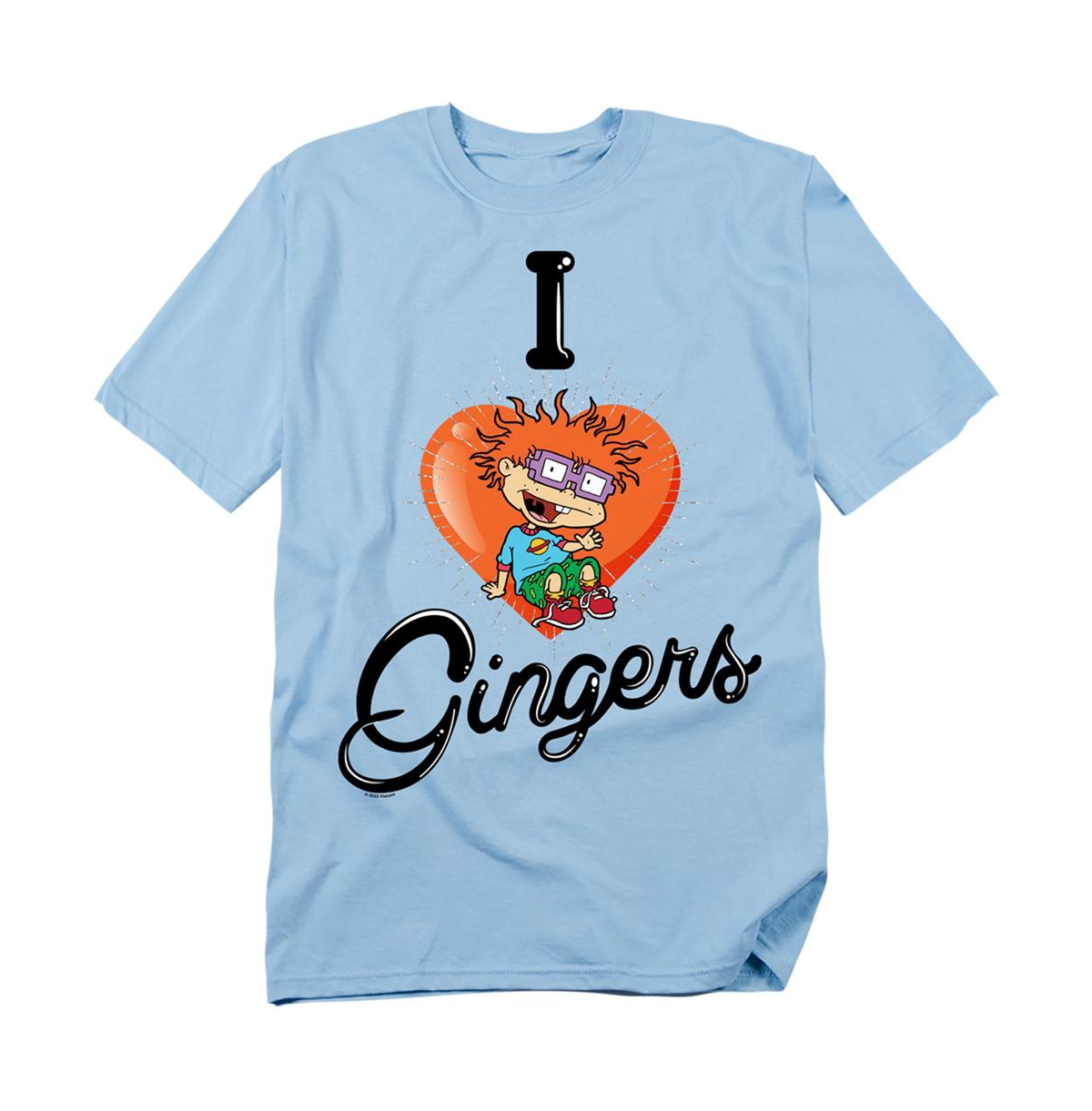 Men's Rugrats Chucky I Love Gingers T-Shirt - Light blue