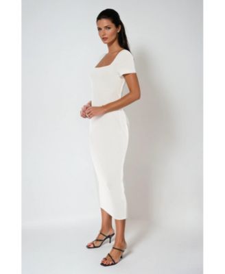 Women's Square Neck Maxi T-Shirt Dress