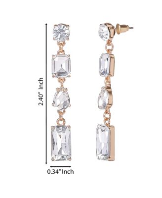 Crystal Cascade Statement Earrings