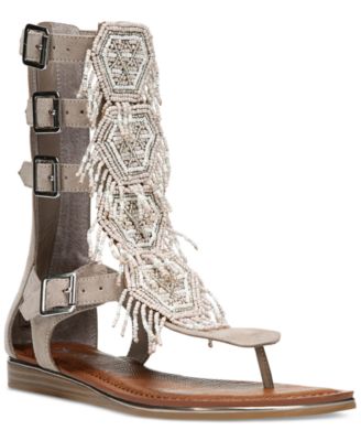 beaded gladiator sandals