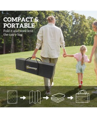 Outdoor Rug, 9' x 18' Floor Mat, Rhombus