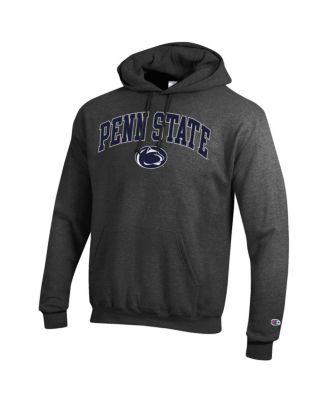 Men's Charcoal Penn State Nittany Lions Arched Logo Fleece Pullover Hoodie